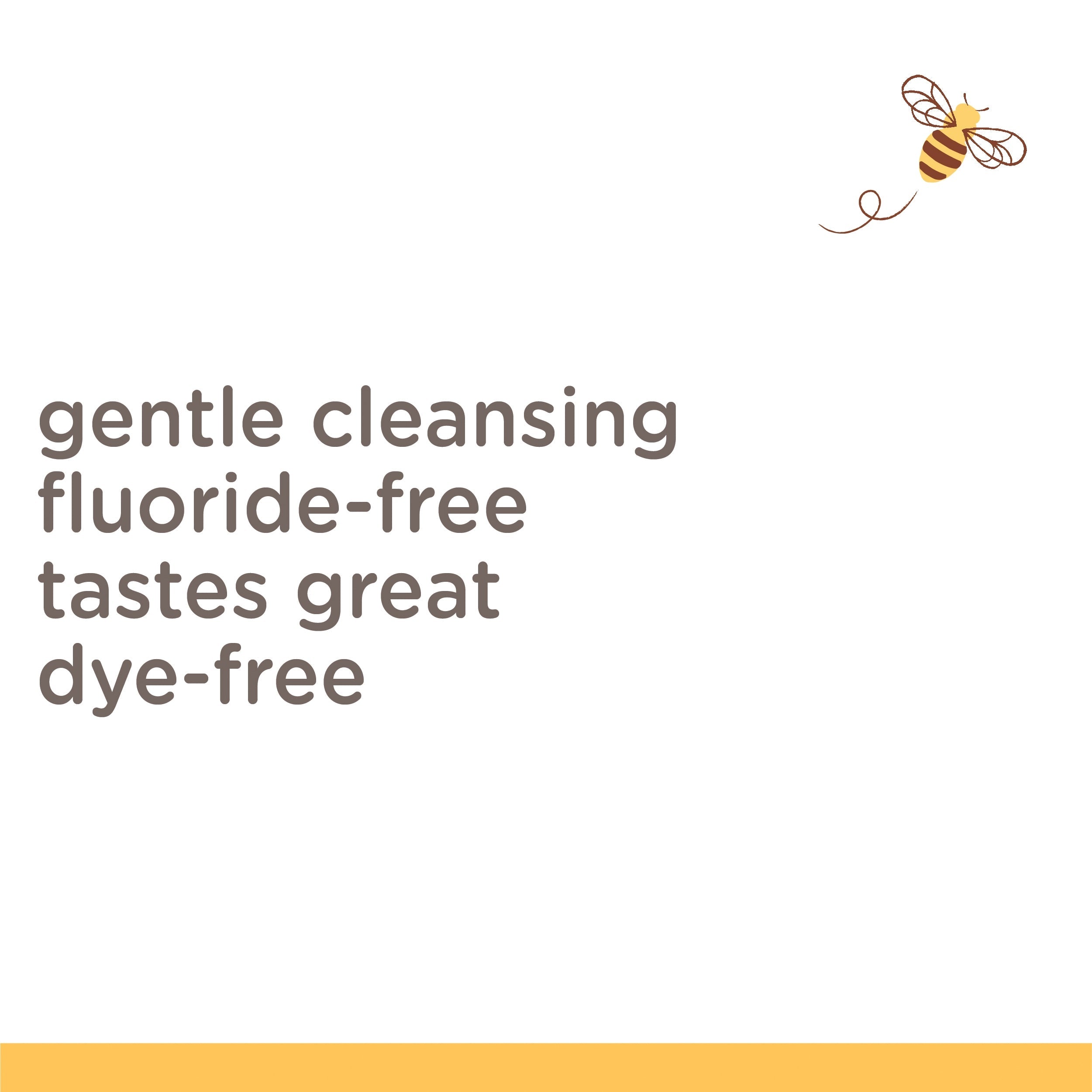 Kids Toothpaste, Natural Flavor, Fluoride Free, Bubble Bee
